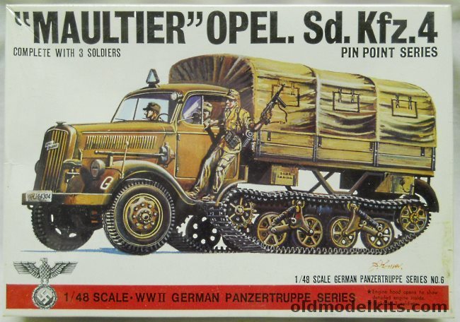 Bandai 1/48 Maultier Opel Sd. Kfz.4, 8226-250 plastic model kit